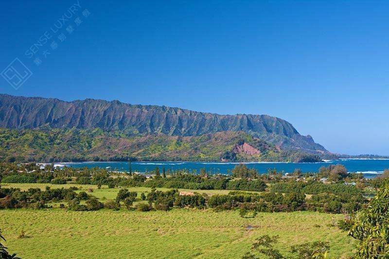 夏威夷考艾岛(可爱岛)哈纳莱别墅山景