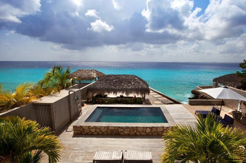 加勒比博内尔岛完美别墅泳池