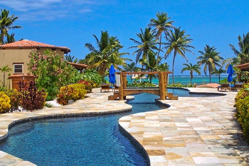加勒比海伯利兹鹦鹉螺海滩别墅1号庭院景观