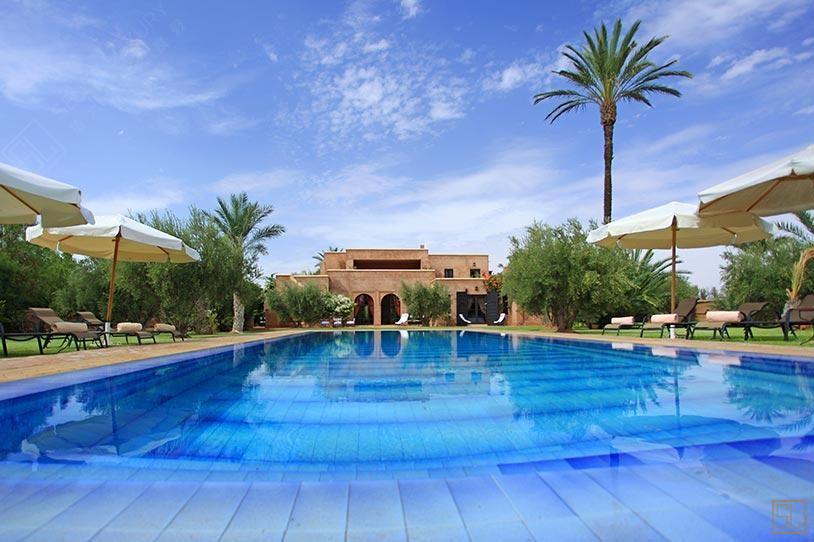 摩洛哥马拉喀什塞卡亚别墅独立泳池