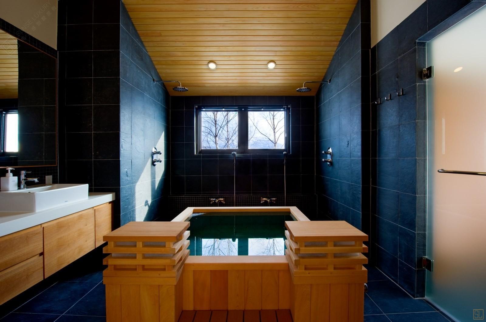 日本北海道安奈北别墅浴池