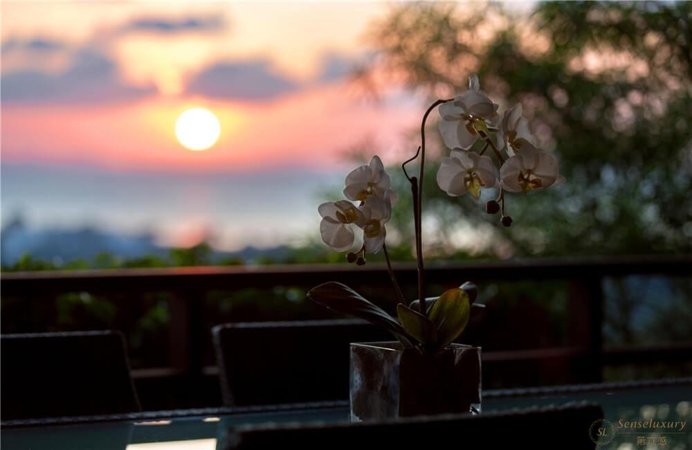 泰国苏梅岛日落山庄别墅夕阳