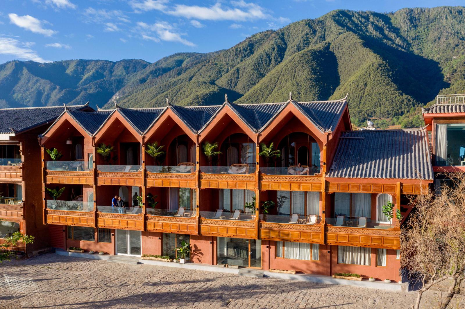 云南度假酒店 泸沽湖安下度假酒店预订 lugu lake anxia hotel度假