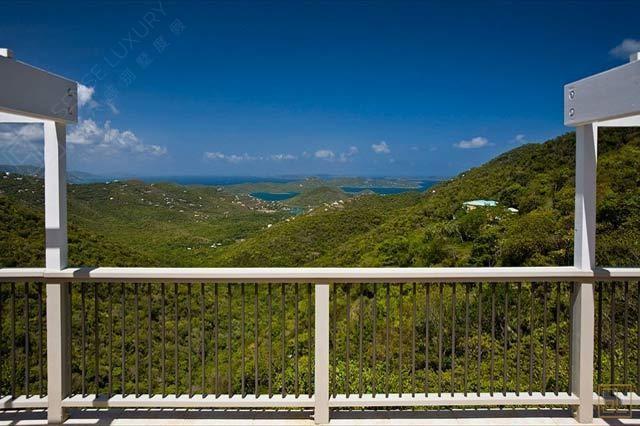加勒比圣约翰岛波尔多的微风远景