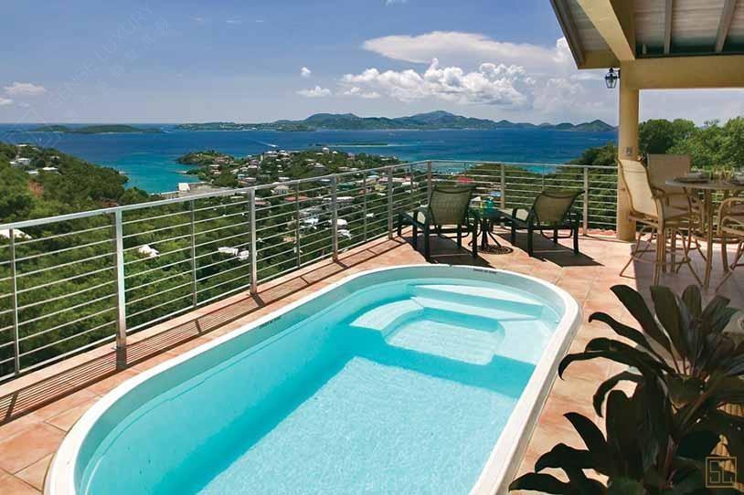 加勒比圣约翰岛托马斯别墅泳池