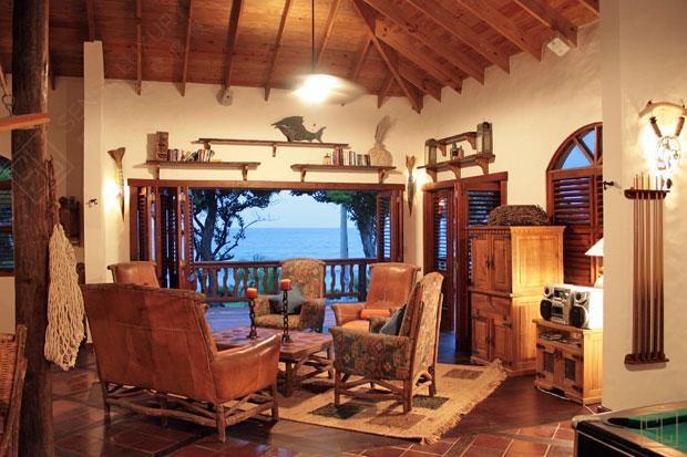 加勒比多米尼加共和国亚特兰提卡别墅客厅