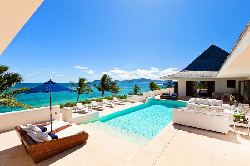 加勒比安圭拉蓝天海岸独立泳池