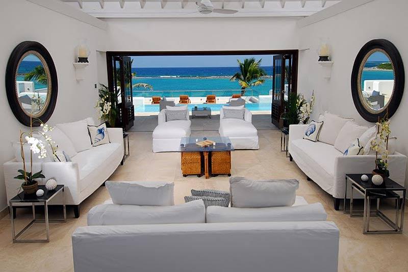 加勒比安圭拉蓝天海岸客厅