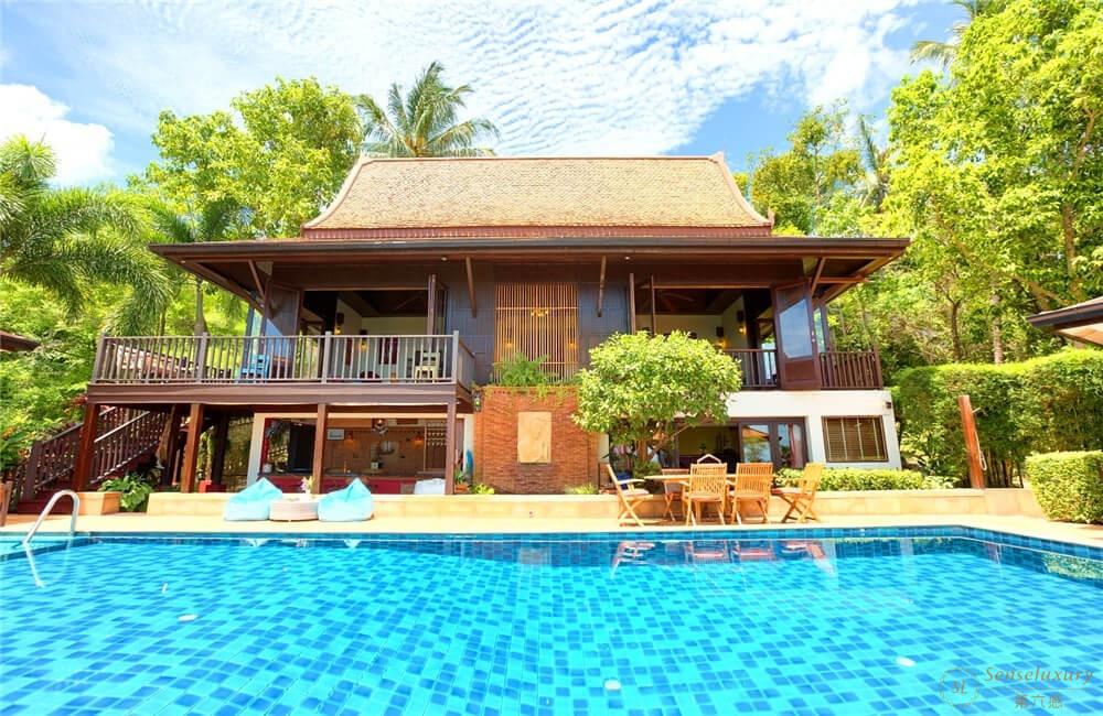 泰国苏梅岛柚木别墅泳池