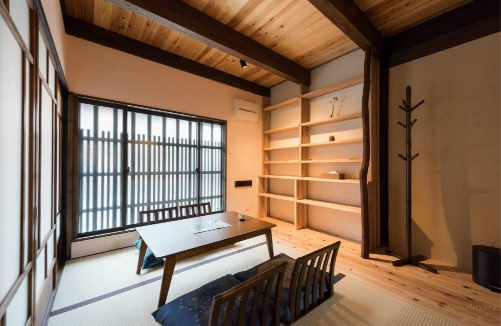 日本京都阑居木质桌椅