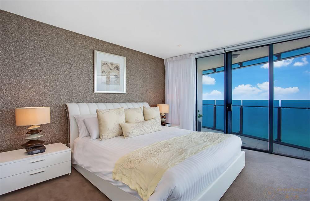 澳大利亚黄金海岸冲浪者天堂 Soul 3 卧室城市海景顶层公寓卧室