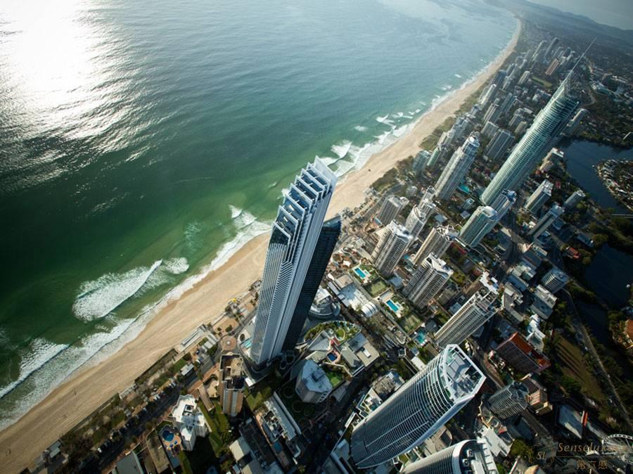 澳大利亚黄金海岸冲浪者天堂 Soul 4 卧室顶层海景公寓全景俯瞰