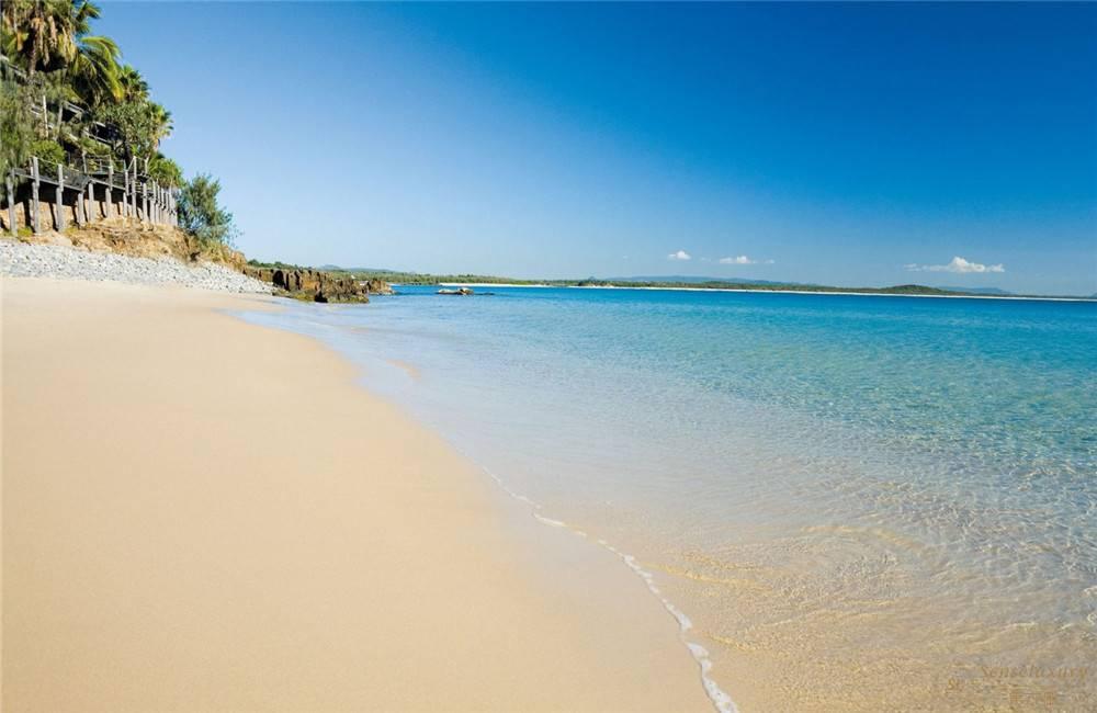 澳大利亚昆士兰州努沙木屋别墅海滩景色