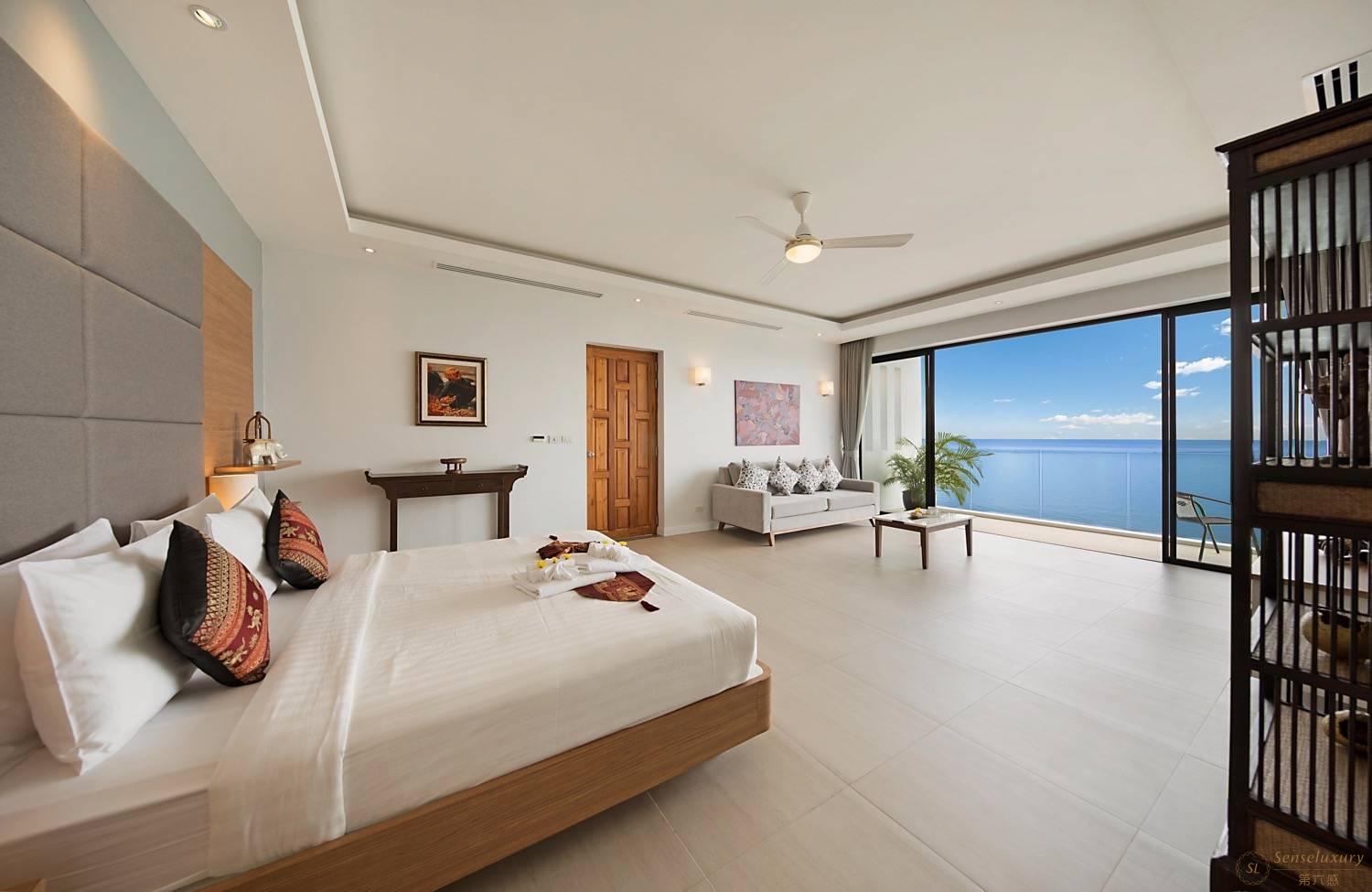泰国苏梅岛比尔海景别墅卧室