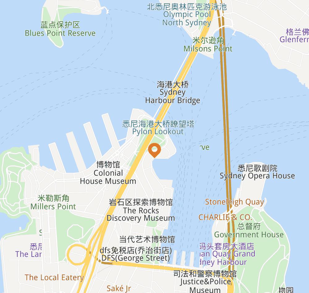 Hotel location map