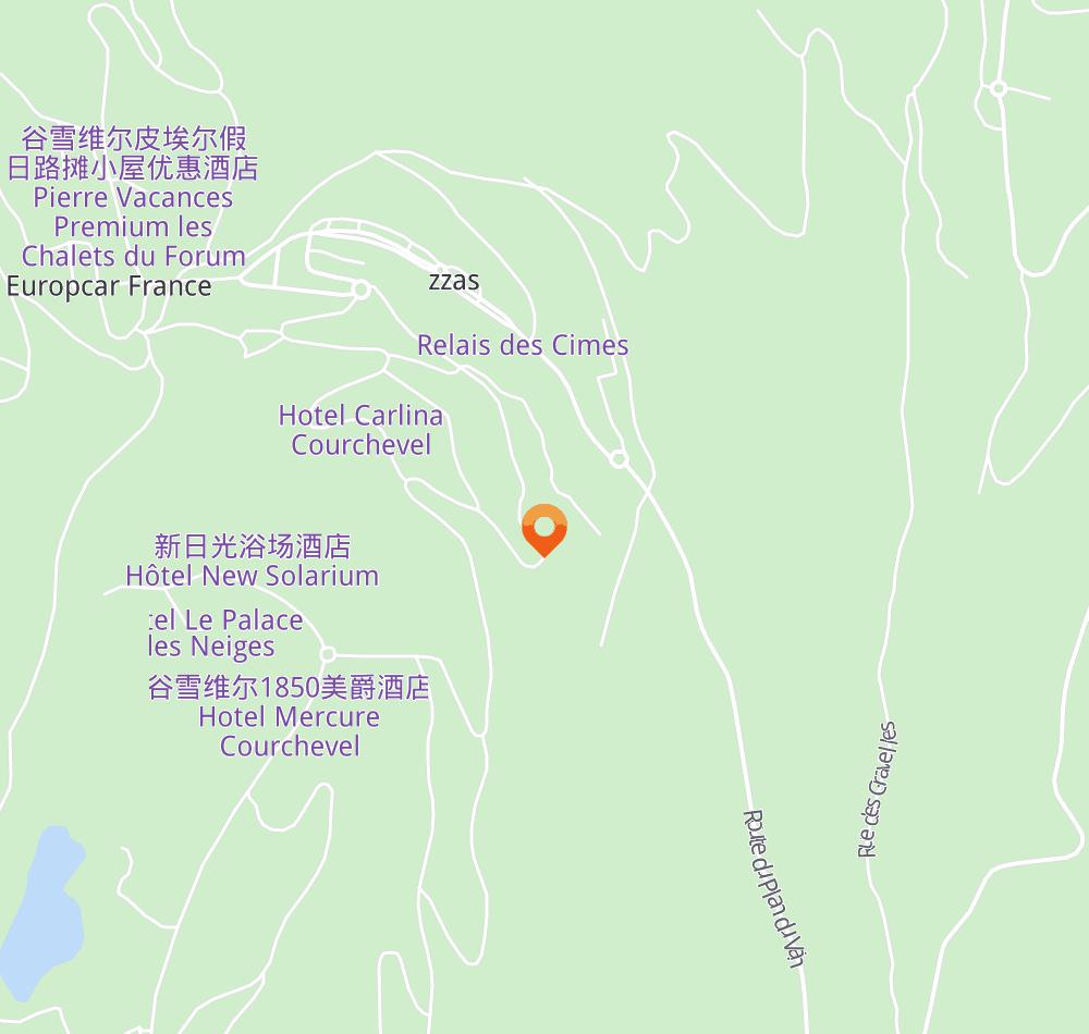 Hotel location map