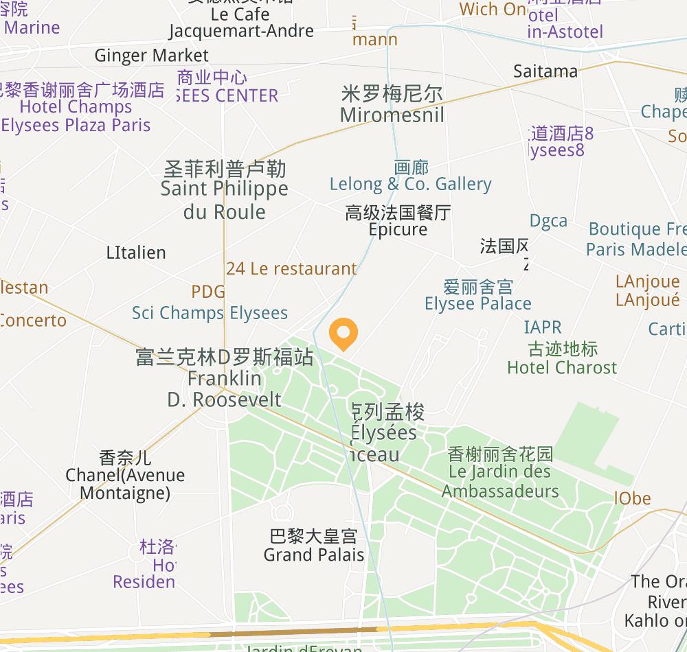 Hotel location map