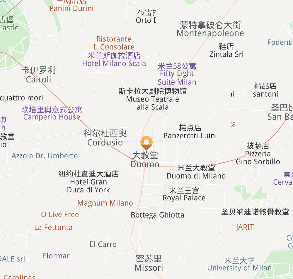 Hotel location map