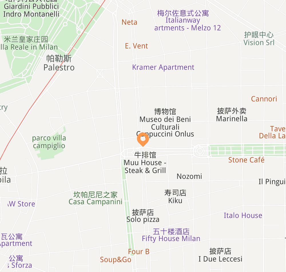 Hotel location map