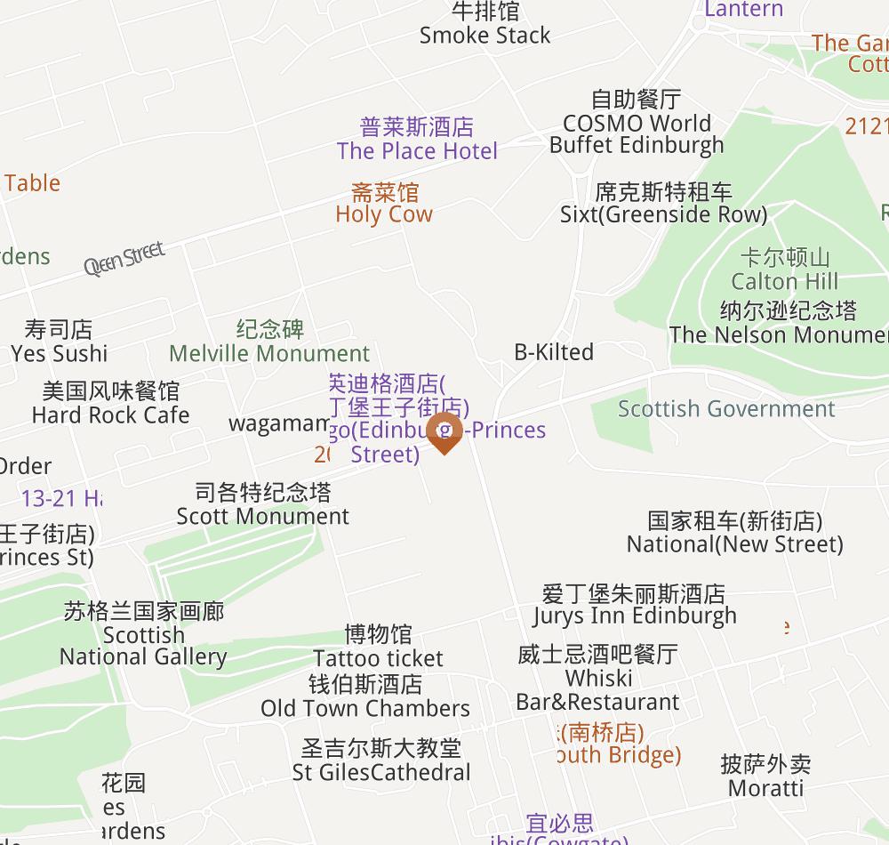 Hotel location map