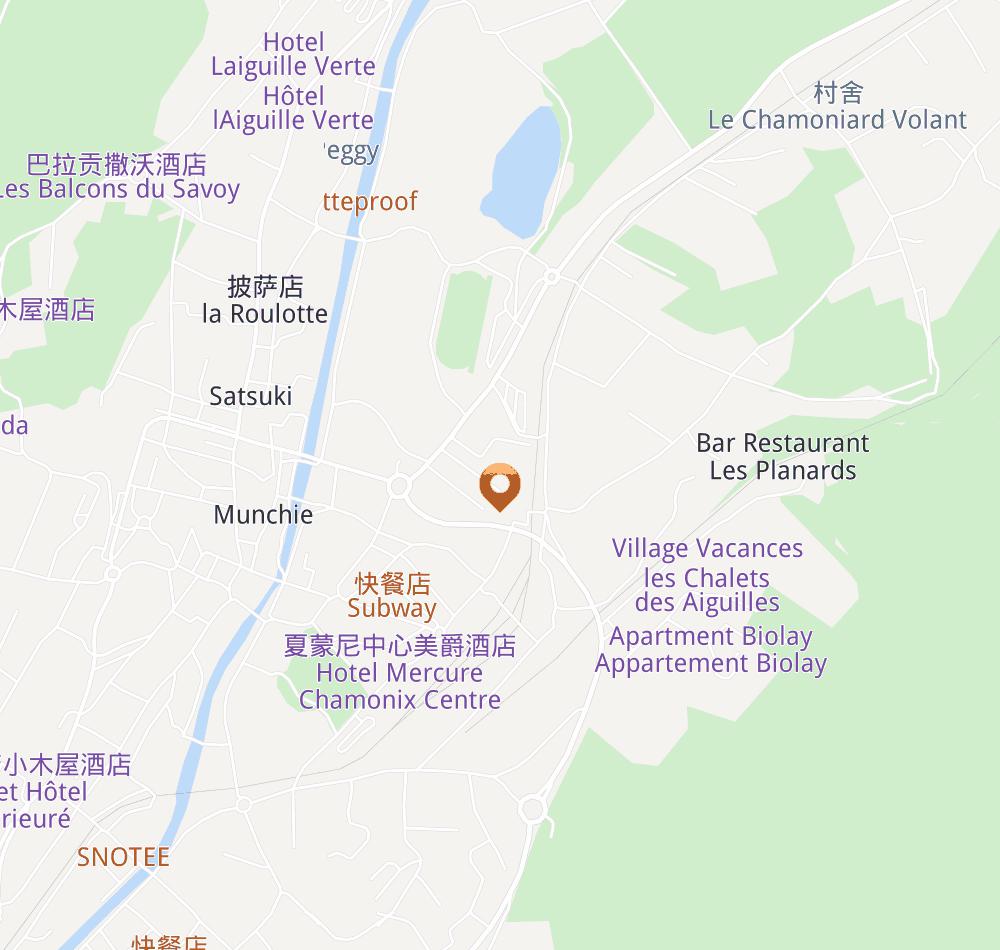 Hotel location map