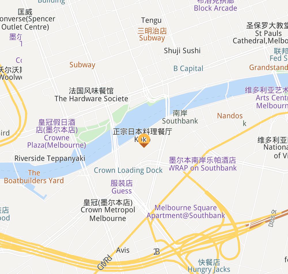 Hotel location map