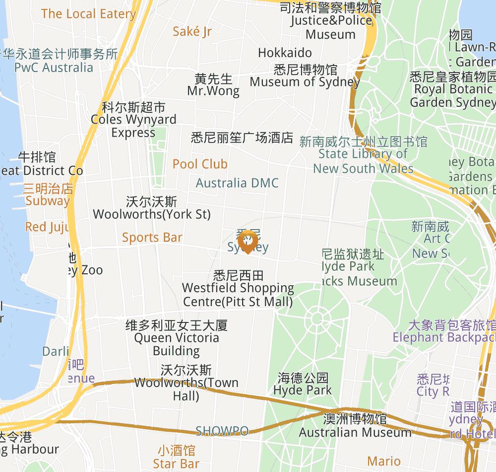 Hotel location map
