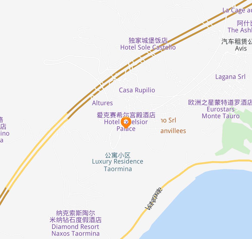 Hotel location map