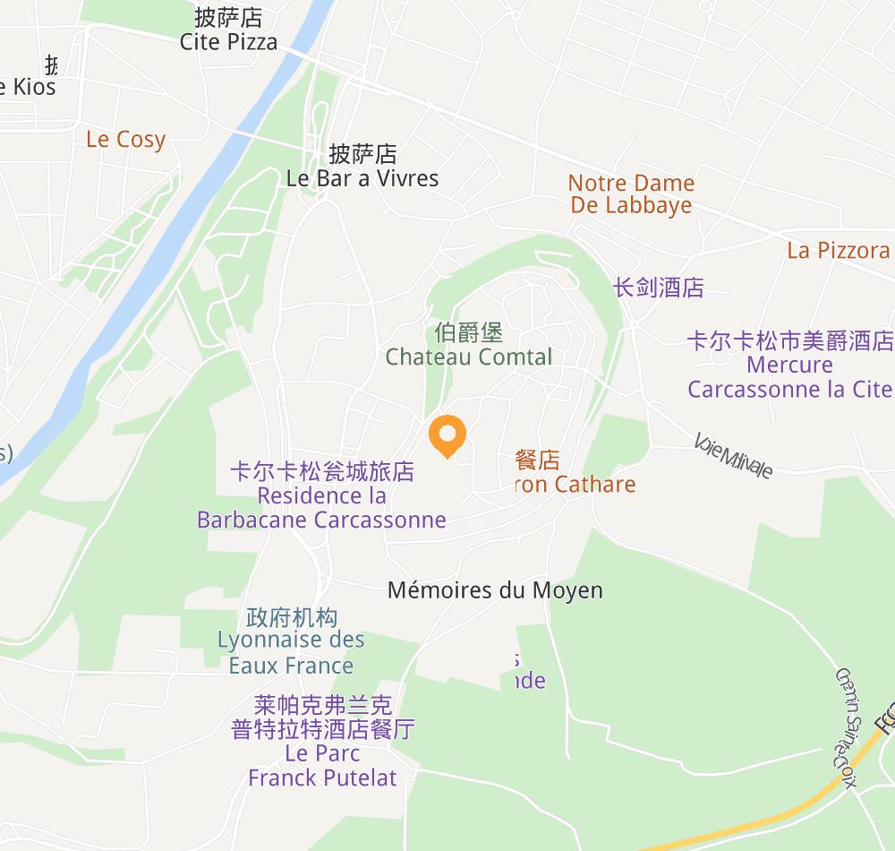 Hotel location map
