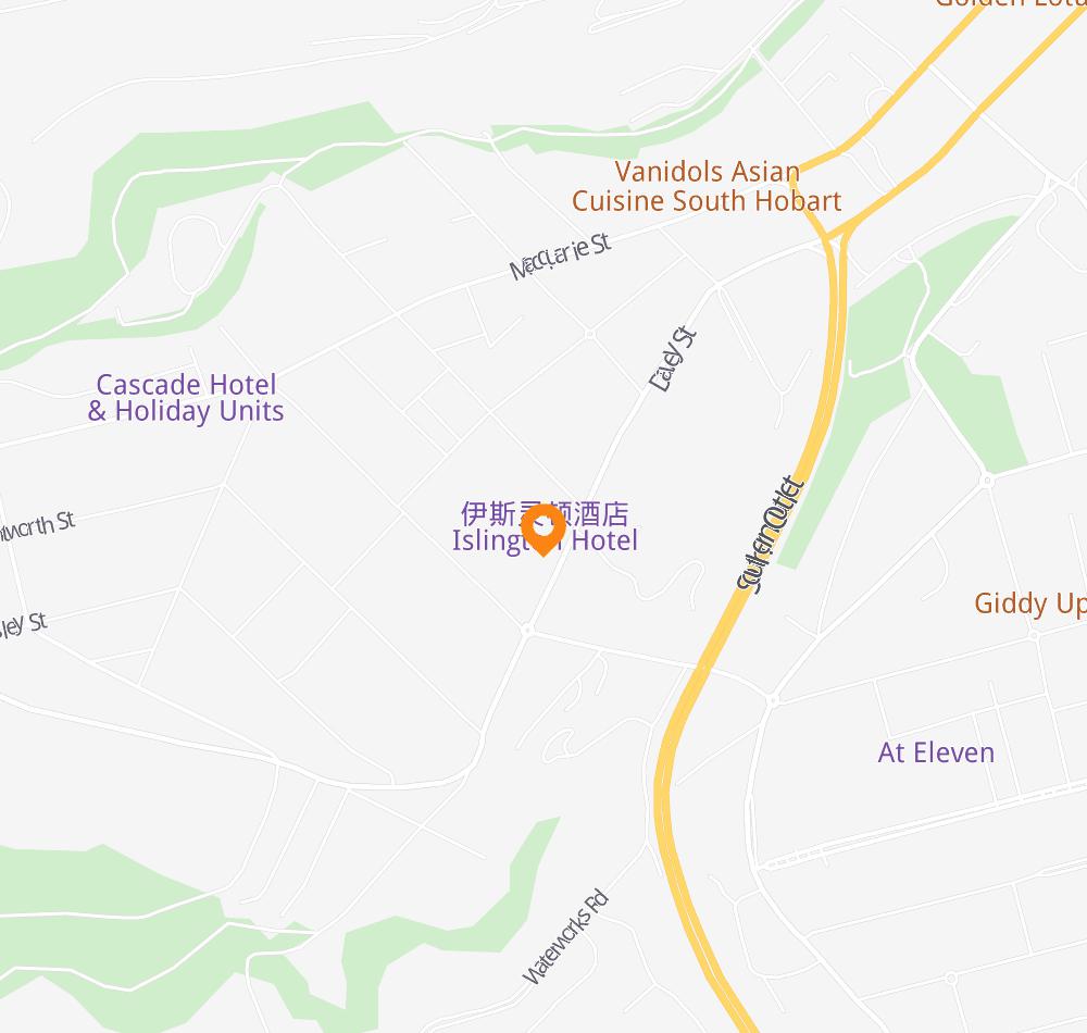 Hotel location map