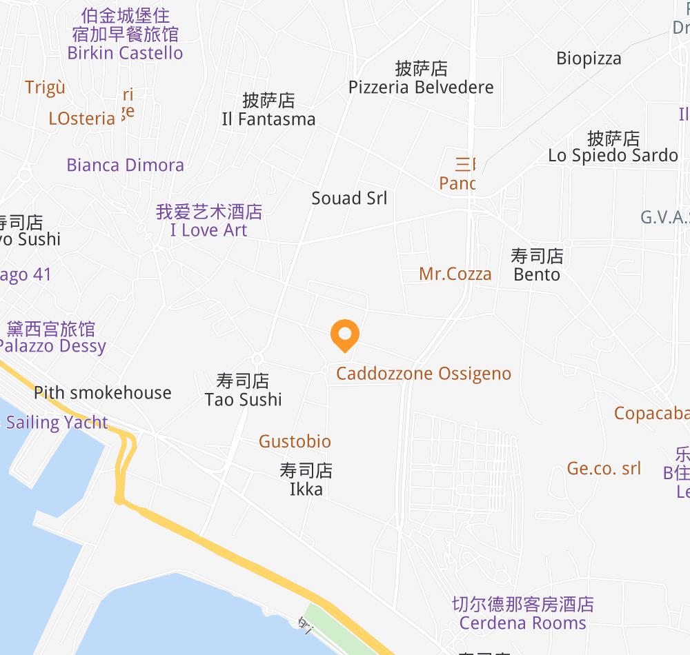 Hotel location map