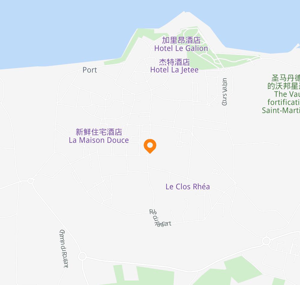 Hotel location map