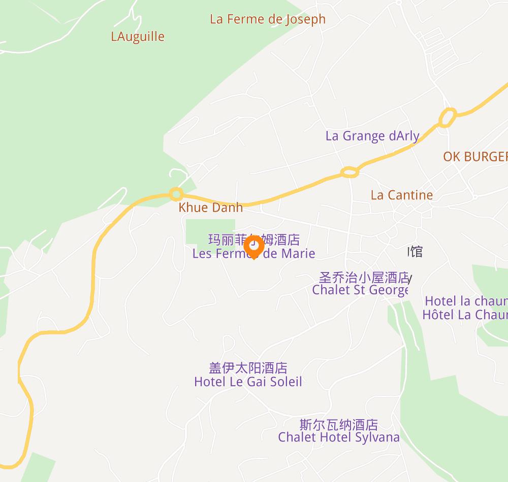 Hotel location map