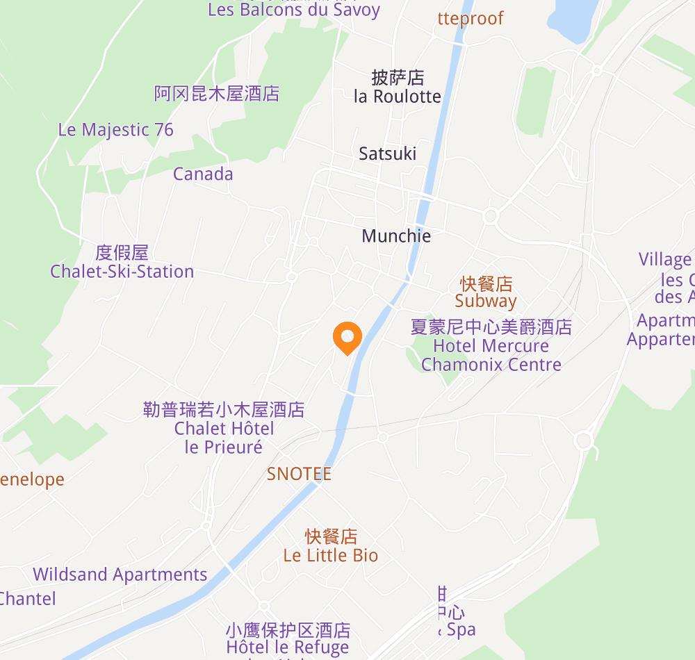 Hotel location map