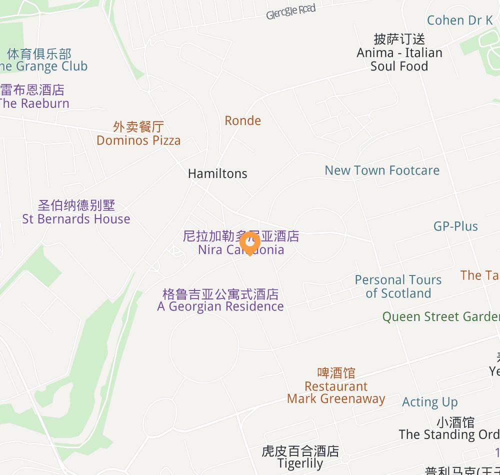 Hotel location map