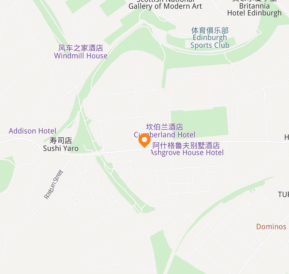 Hotel location map