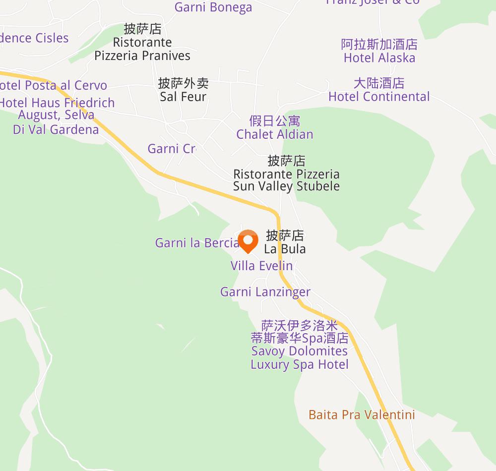 Hotel location map