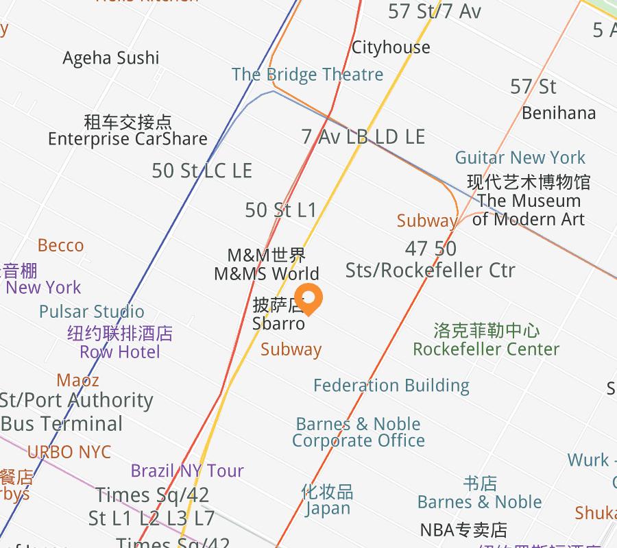 Hotel location map