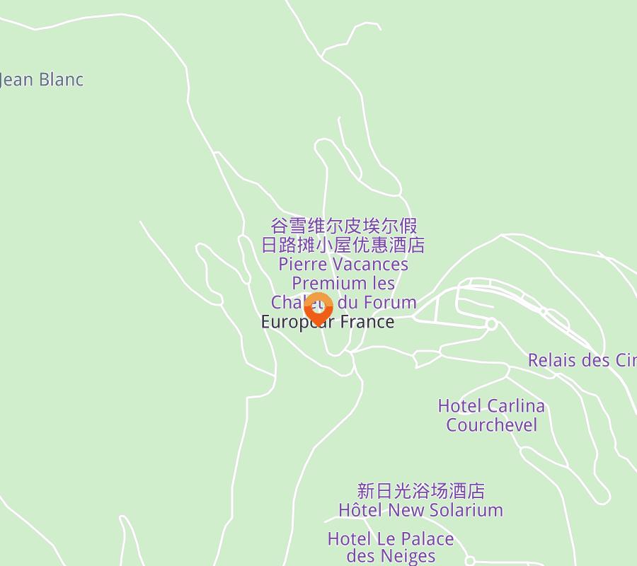 Hotel location map