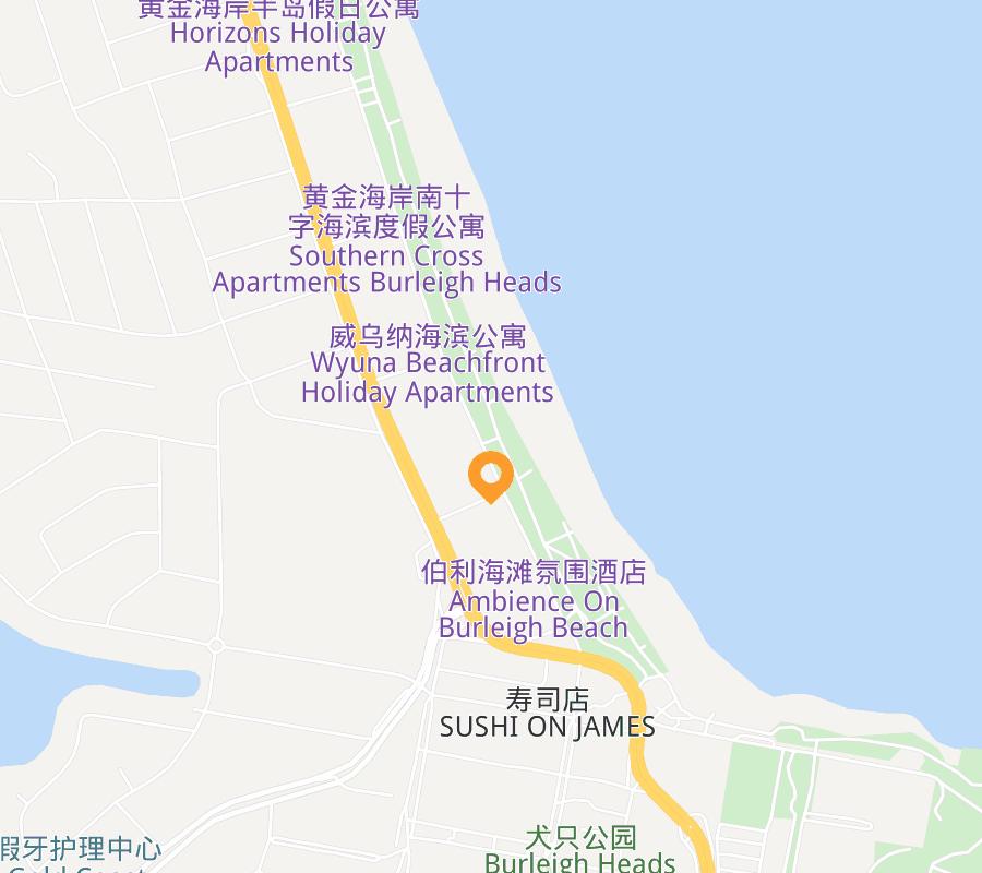 Hotel location map