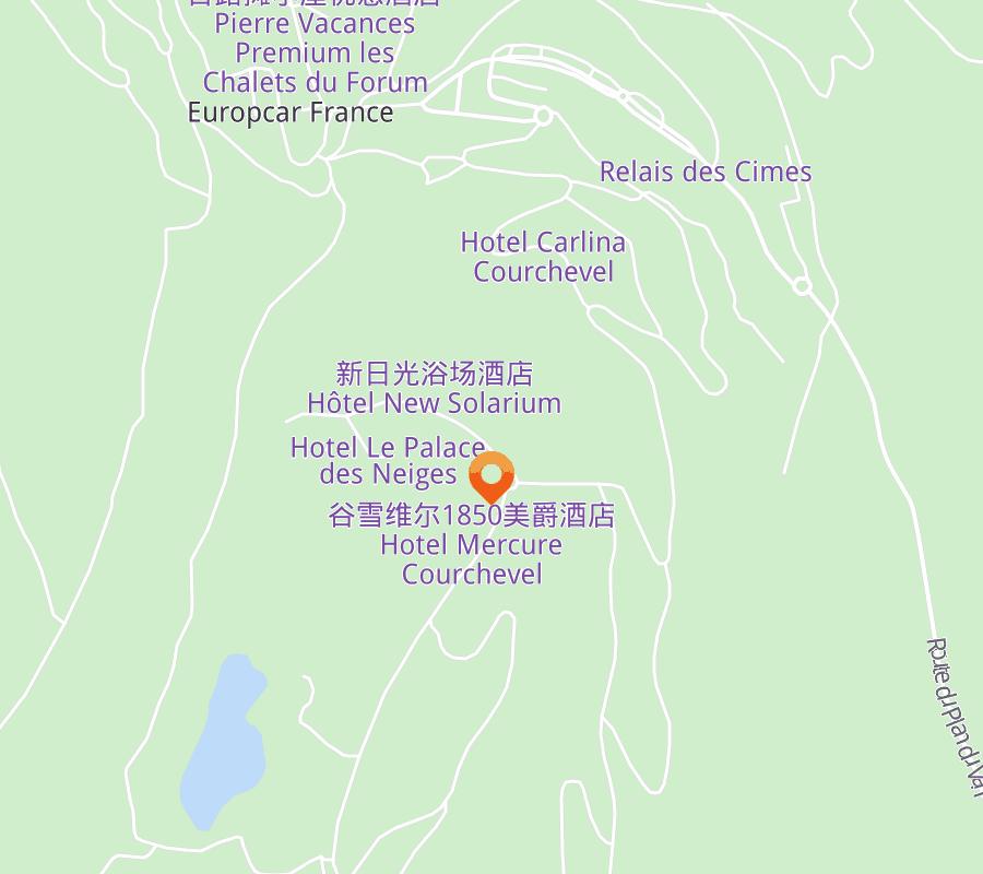 Hotel location map