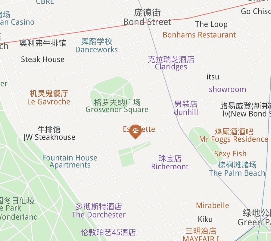 Hotel location map