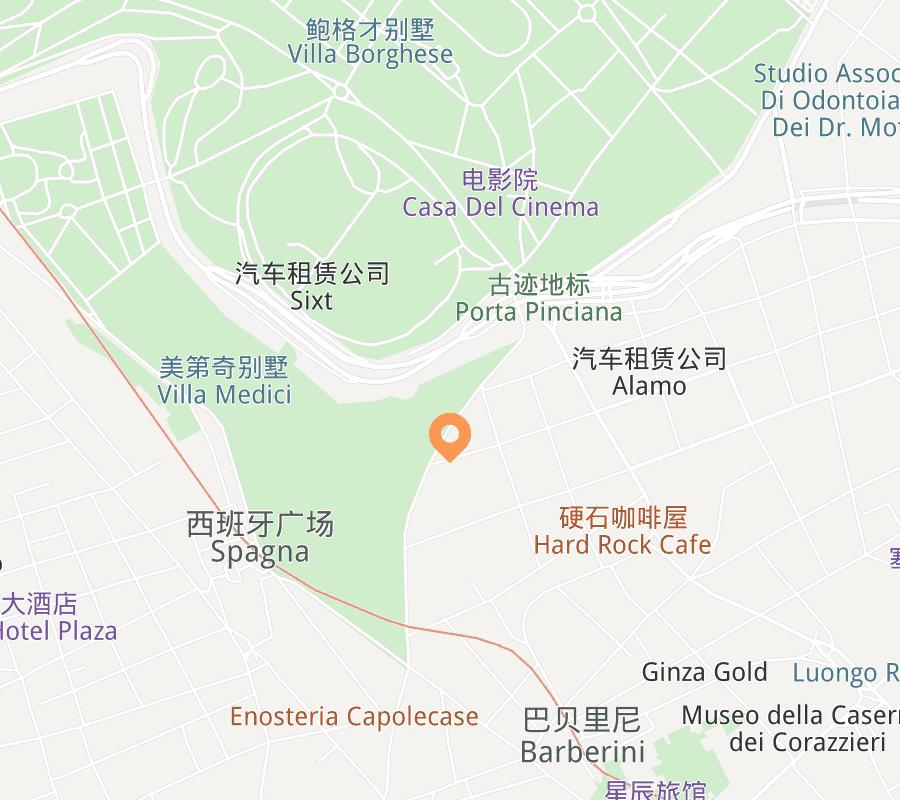 Hotel location map