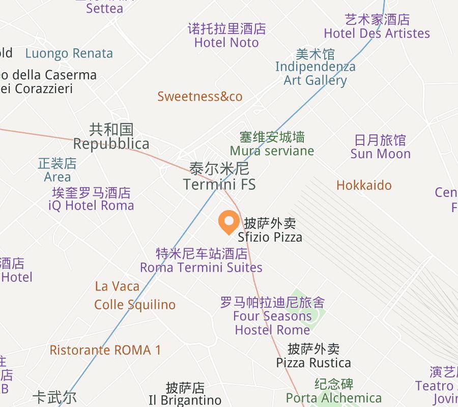 Hotel location map