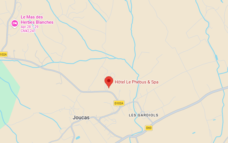Hotel location map