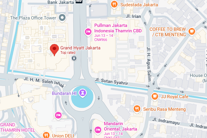 Hotel location map