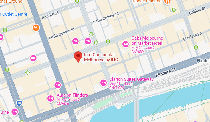 Hotel location map