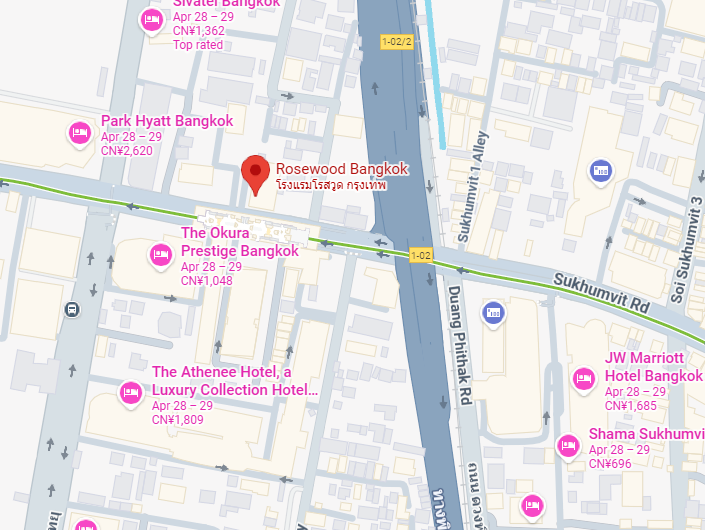 Hotel location map
