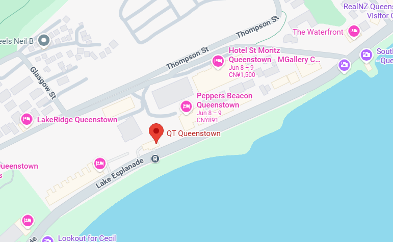 Hotel location map