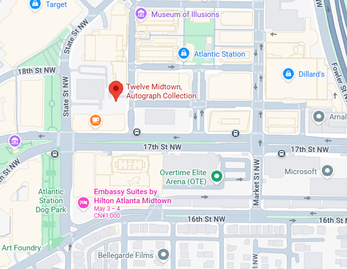 Hotel location map